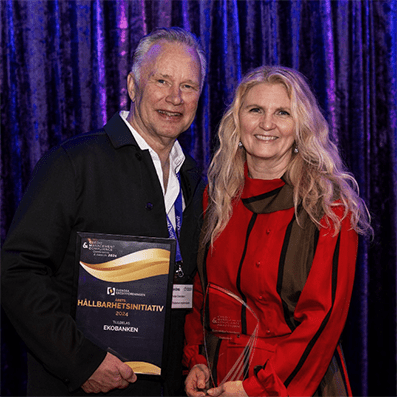 Reidar Erlandsson och Maria Flock Åhlander på Credma Credit Management Awards 2024