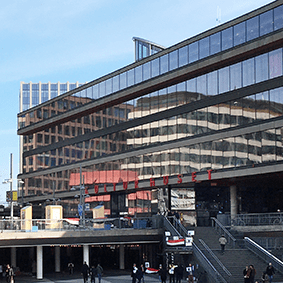 Fasaden på Kulturhuset i Stockholm